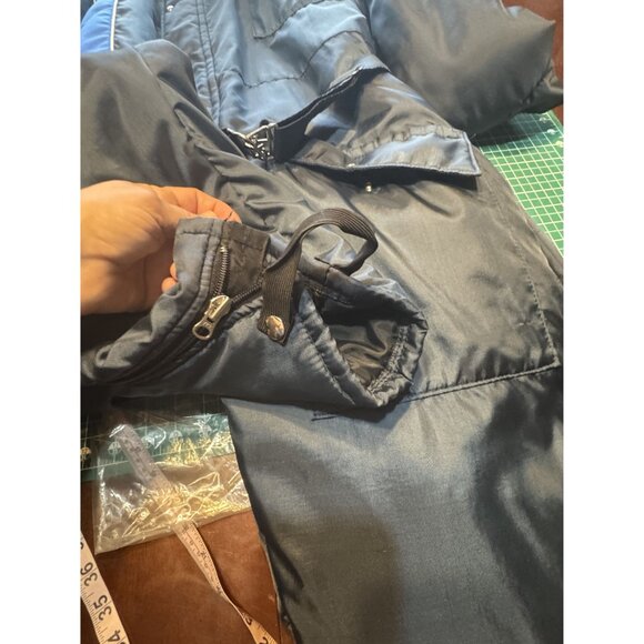 Vintage Walls Blizzard-Pruf Insulated Coveralls Large Tall  Faux Fur Collar Hood - Picture 16 of 16